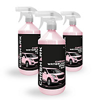 CARSHARK Waterless Wash & Wax - 3 x 1 Litre with Carnauba Wax - Multi Pack