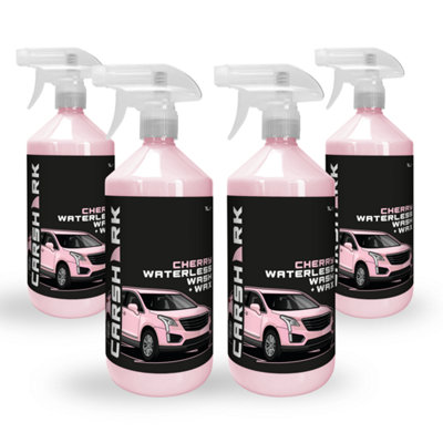 CARSHARK Waterless Wash & Wax - 4 x 1 Litre with Carnauba Wax - Multi Pack