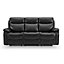 Carson 3 Seater Electric Recliner, Black Air Leather