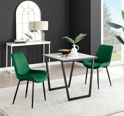 Small square deals marble dining table