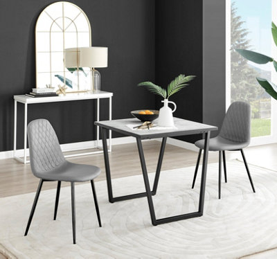 Small square deals black table