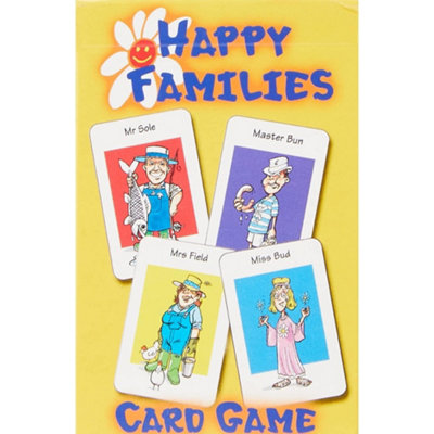 Cartamundi Happy Families Playing Card Deck Multicoloured (One Size)