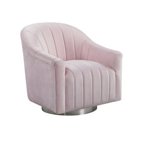 Cartlor Swivel Chair Shell Pink