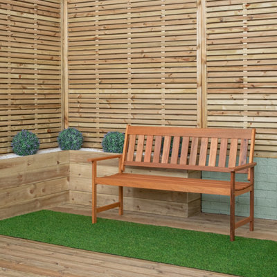 Cartmel 3 Seater Outdoor Wooden Garden Patio Bench