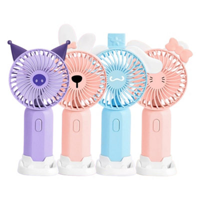 Cartoon handheld small fan USB charging
