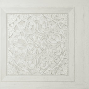 Carved Panel effect Stone Wallpaper