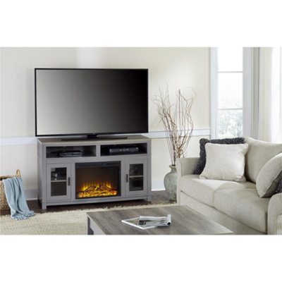 Carver coffee table with 1 shelf in grey