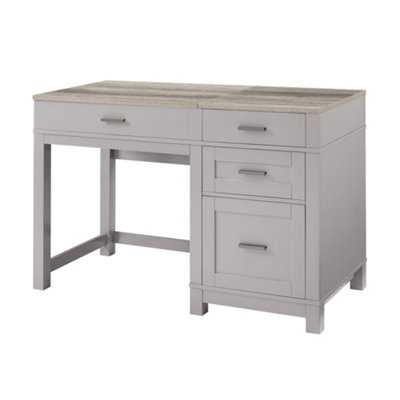 Carver lift top office desk in grey