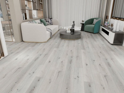 Casa Floors SPC Click Vinyl Floor Frost Grey - 1.33m²/Pack - 8.7mm Thickness - 3