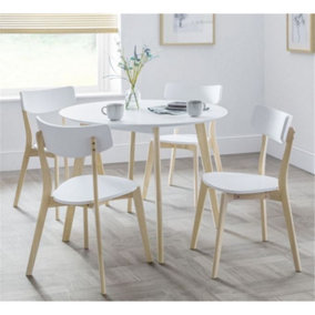 Casa Round Dining Set with 4 Chairs