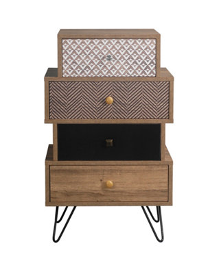 Casablanca 4 Drawer Chest Metal Legs