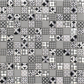 Casablanca Monochrome Self-Adhesive Mosaic Tile