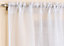 Casablanca White Contemporary Metallic Linen-Look Voile Panel with Shimmering Yarn - Pair 138x229cm (54x90")
