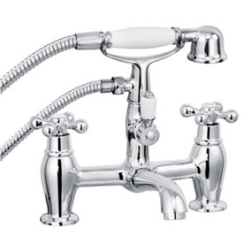 Cascade Penridge Traditional Bath Shower Mixer Tap Chrome 005.21913.3