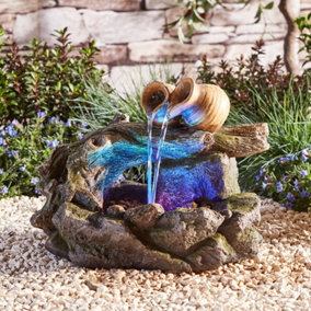Cascading LED Water Feature (Two Tipping Pots)