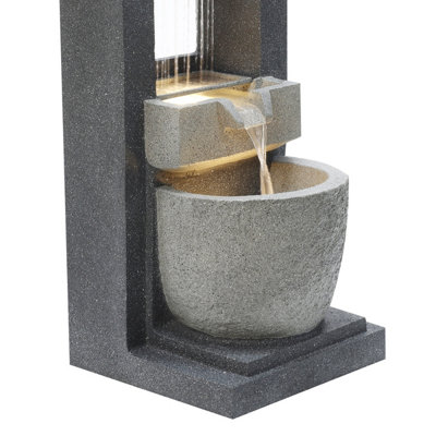 Cascading Outdoor Water Feature Electric Garden Fountain - Cascade Springs