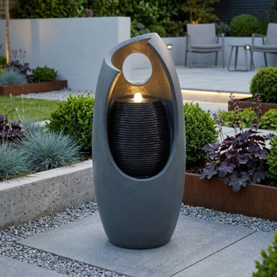 Cascading Outdoor Water Feature Electric Garden Fountain - Radiant Falls