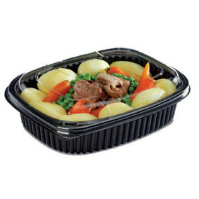 Case of 320 1250ml Microwave Containers