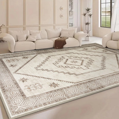 Cashmere Rug Non Slip Extra Large Area Bedroom Modern Living Room ...