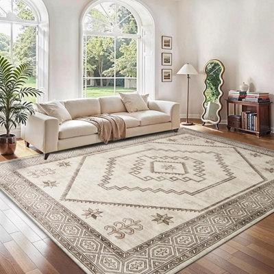 Cashmere Rug Non Slip Extra Large Area Bedroom Modern Living Room ...