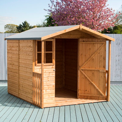 Casita + Verandah Tongue and Groove Garden Shed Workshop Approx 7 x 9 Feet - 3