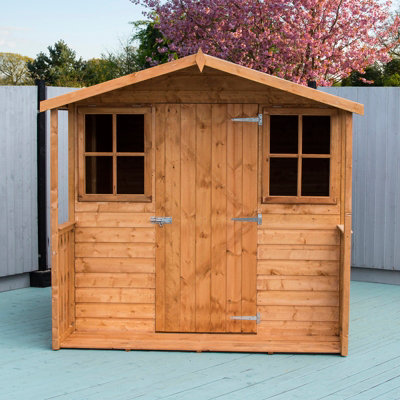 Casita + Verandah Tongue and Groove Garden Shed Workshop Approx 7 x 9 Feet - 4