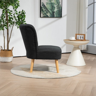Cassaro Fabric Accent Chair Black
