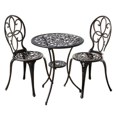 Aluminium bistro best sale set b&q