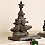 Cast Iron 3D Christmas Tree Stocking Holder