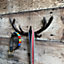 Cast Iron Antler Decorative Wall Hook Rack