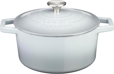 Cast Iron Casserole Dish 20cm Oven Proof Enamelled Pan with Lid