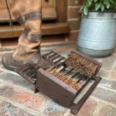 Cast Iron Classic Boot Jack & Shoe Scraper - 4