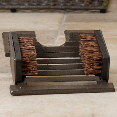 Cast Iron Combination Outdoor Garden Boot Brush Jack &  Scraper for Garden Gifts