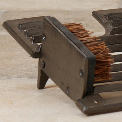 Cast Iron Combination Outdoor Garden Boot Brush Jack &  Scraper for Garden Gifts - 4