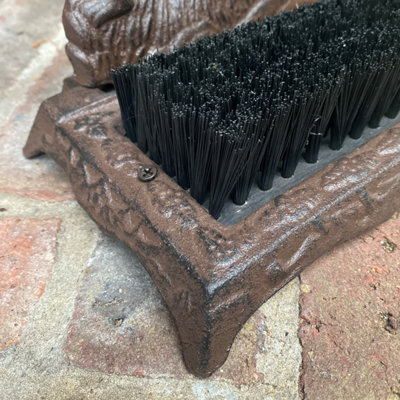 Cast Iron Dachshund Dog Boot Brush Shoe Scraper - 5