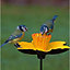 Cast Iron Daffodil Bird Feeder Flower Dish (Set of 2)
