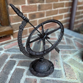Cast Iron Decorative Garden Sundial