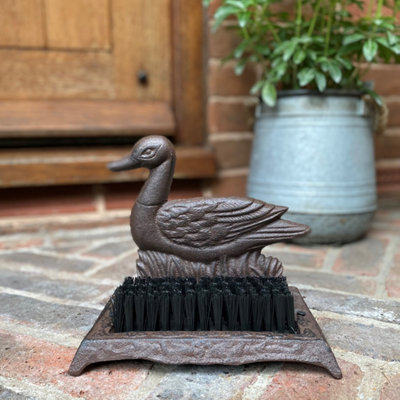 Cast Iron Duck Boot Brush Shoe Scraper