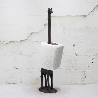 Cast Iron Giraffe Toilet Roll Holder