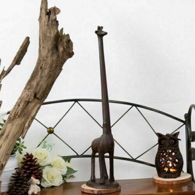 Cast Iron Giraffe Toilet Roll Holder