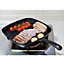 Cast Iron Griddle Pan Non Stick Square Frying Grill Fry Skillet Kitchen Cookware