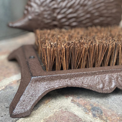 Cast Iron Hedgehog Boot Brush Shoe Scraper - 3