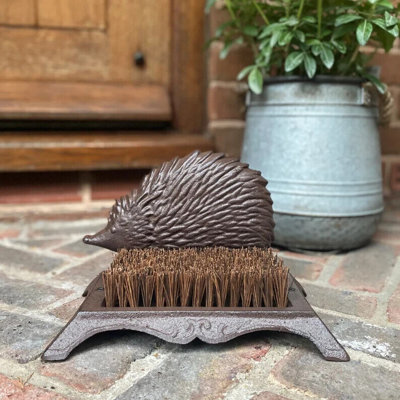 Cast Iron Hedgehog Boot Scraper