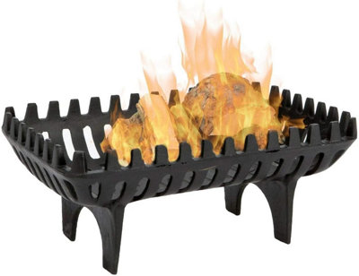 Cast Iron Log Basket Rack Black - LOG01 - 3