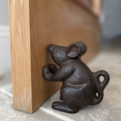 Cast Iron Mouse Decorative Doorstop or Bookends (Set of 2) - 3