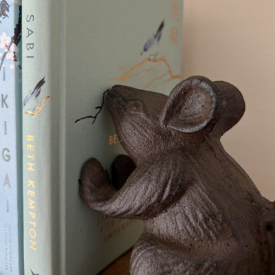 Cast Iron Mouse Decorative Doorstop or Bookends (Set of 2) - 4