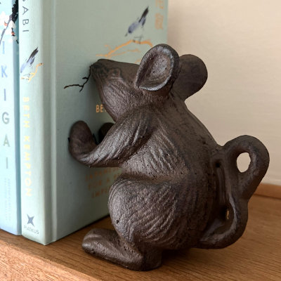 Cast Iron Mouse Decorative Doorstop or Bookends (Set of 2) - 5