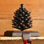 Cast Iron Pine Cone Christmas Stocking Holder