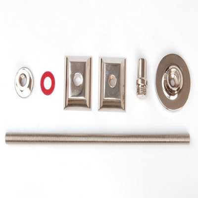 Cast Iron Radiator Luxury Wall Stay Fixing - Polished Nickel