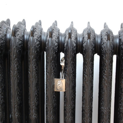 Cast Iron Radiator Luxury Wall Stay Fixing - Polished Nickel